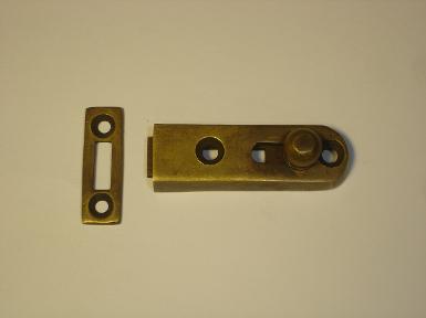 ฺBrass door lock Code W.020 size long 60 mm. wide 15 mm.